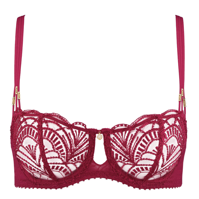 Vibes Half Cup Bra - Love Potion Red