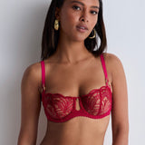 Vibes Half Cup Bra - Love Potion Red