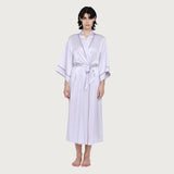 Silk Robe - Lilac Ash