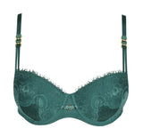 Junoo Padded Balcony Bra - Jasper Green