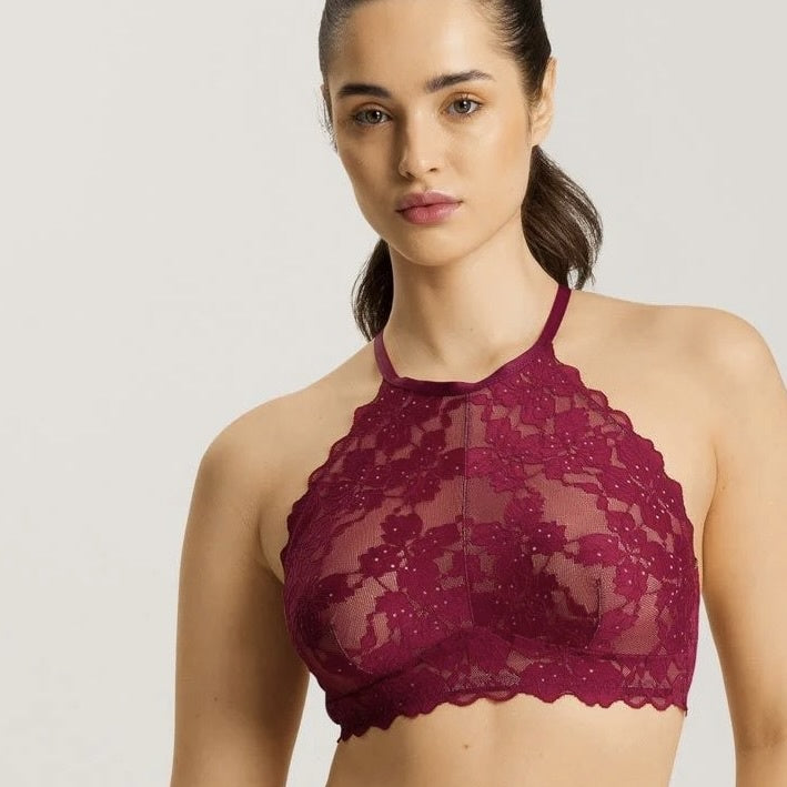 Anais Crop Top - Deep Poppy