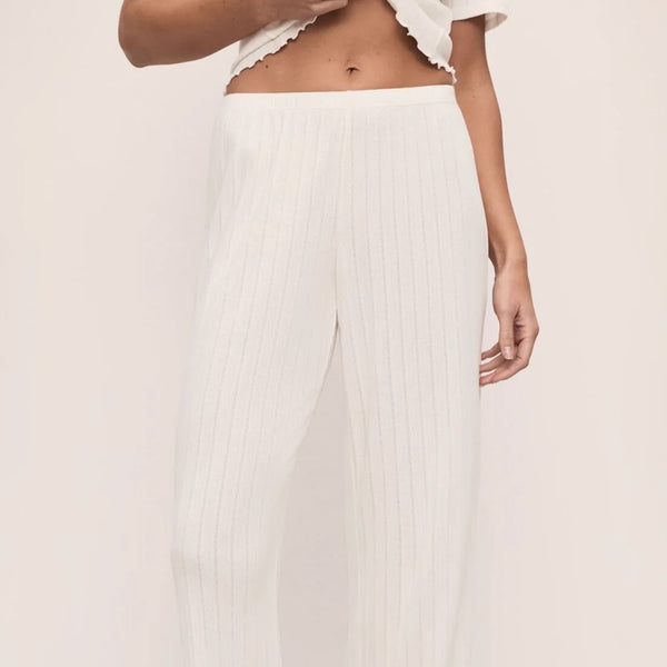 Pointelle Pant - Ivory