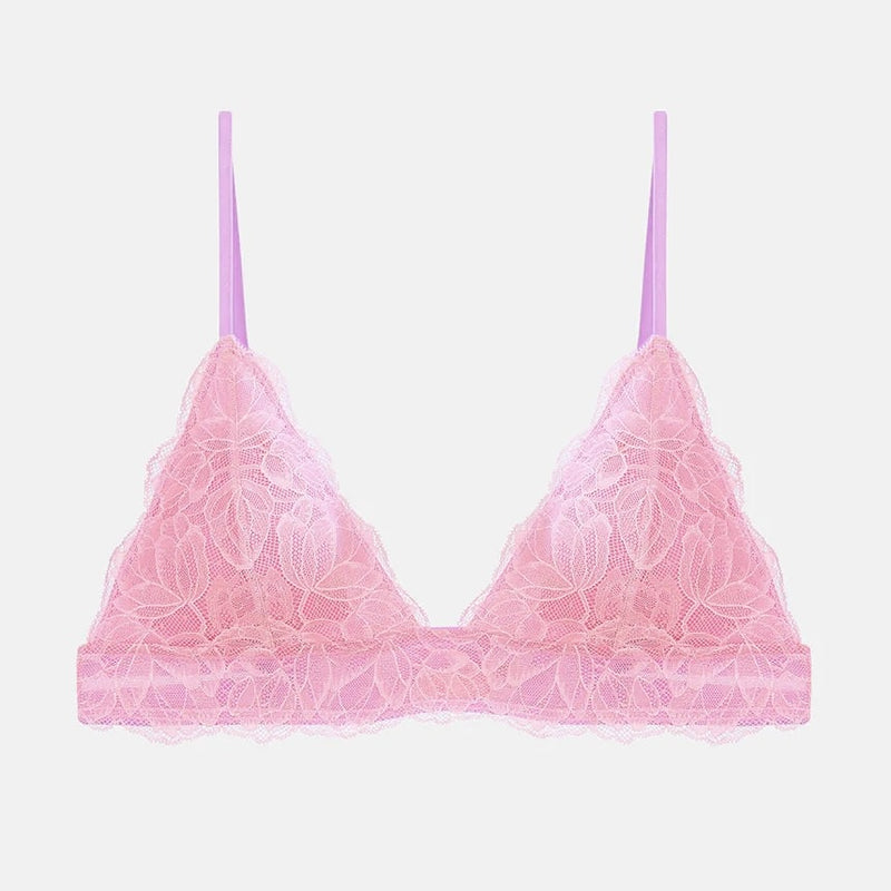 Pearl Lace Padded Triangle Bra