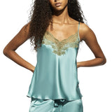 Silk and Lace Camisole - River