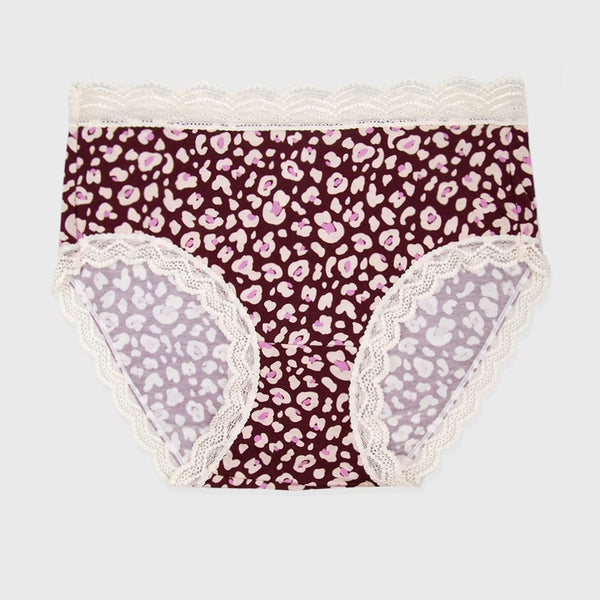 The High Rise Knicker - Rouge Leopard