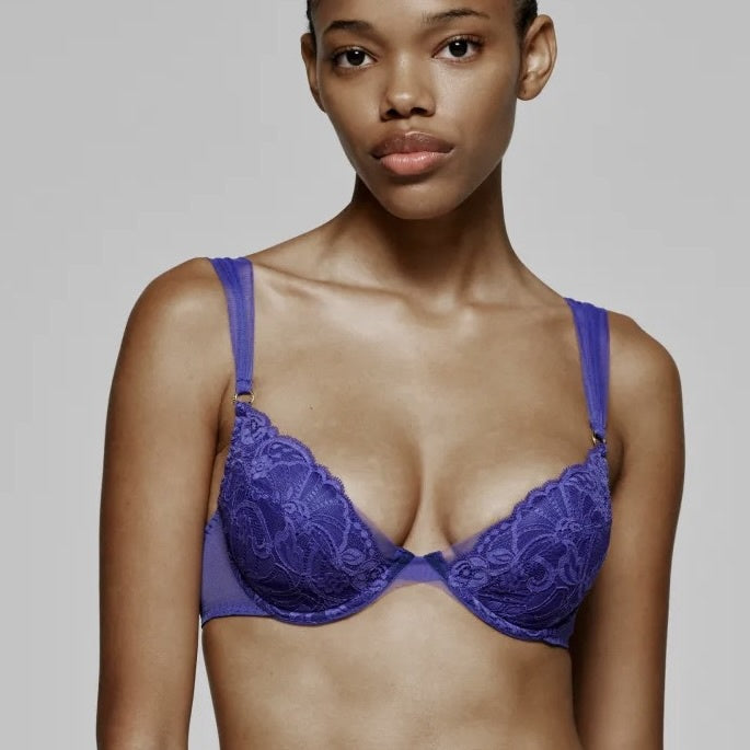 Shavonne Padded Push Up  Bra - Violet