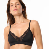 Anemone Soft Triangle Bra - Black