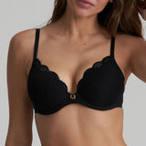 Cathia Heartshape Padded Bra - Black