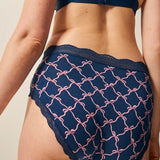 The High Rise Knicker - Midnight Bow