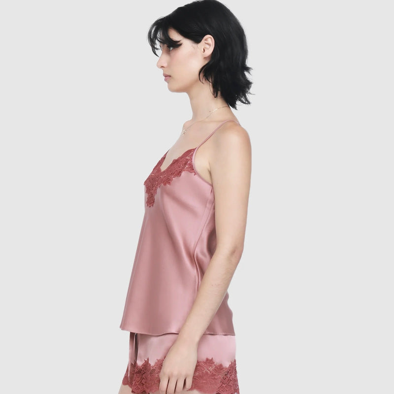 Silk and Lace Camisole - Mauve