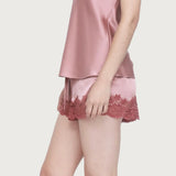 Silk and Lace Short - Mauve