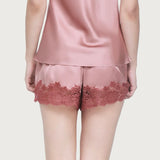 Silk and Lace Short - Mauve