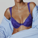 Shavonne Padded Push Up  Bra - Violet