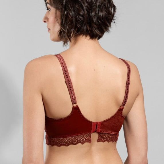 Cassiopee Seamless Plunge UW Bra - Cuivre Dore