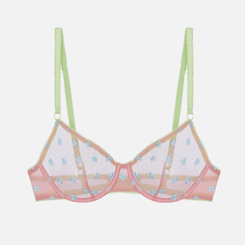 Jaime Embroidered Tulle UW Bra